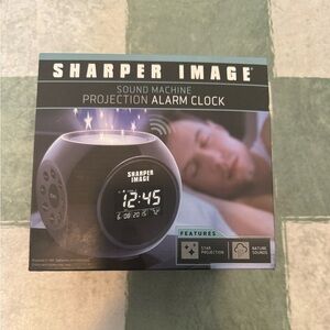 New Sharper Image Black Sound Machine with Star Projection